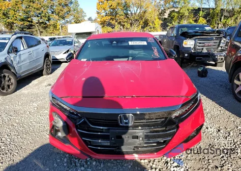 2022 Honda Accord Sport из США, поврежденный, VIN 1HGCV1F34NA058217